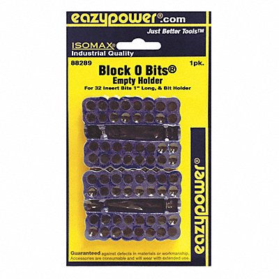 EAZYPOWER 88289 Block O Bit Case Empty