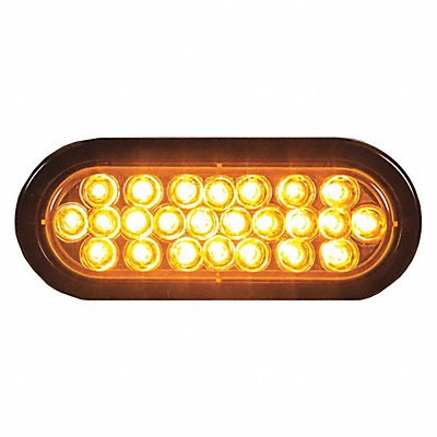 BUYERS PRODUCTS SL65AO Strobe Warning Light Oval Ambr Recssd 6
