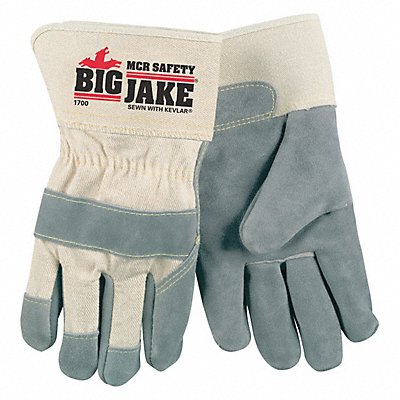 MCR SAFETY VP1700XL VF Leather Glove Beige XL 2ELF8 PR