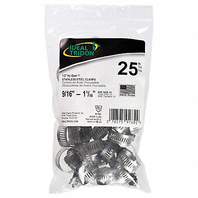 GRAINGER 671057B Contractor Bag 1/2 W 1/2 ID PK25