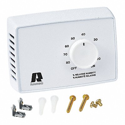 RANCO J10809W Humidity Controller 20-80% 24/60VAC SPST