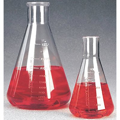 NALGENE 41101000 Erlenmeyer Flask 1 L Round PK2
