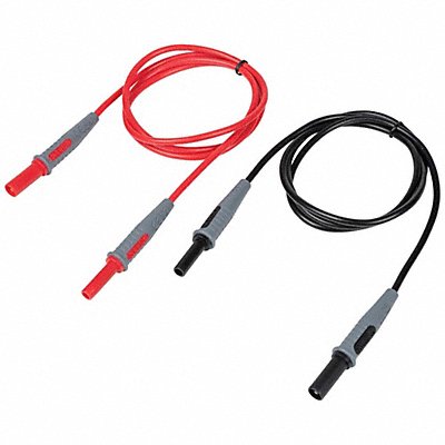 KLEIN TOOLS 69359 3-Foot Lead Adaptors Red and Black