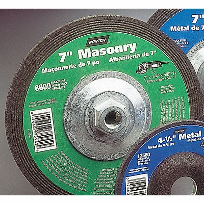 NORTON 7660775942 Depressed Grinding Wheel 5/8 -11CN ThreadHle