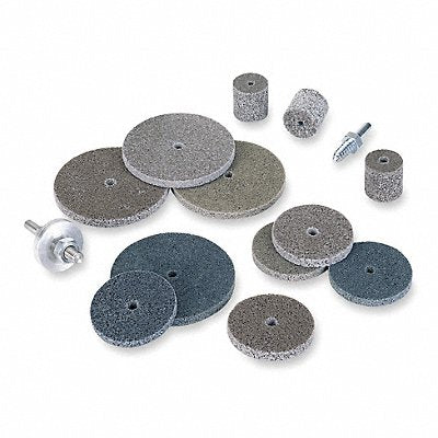 NORTON 66261058877 Unitised Wheel 3 in Dia 1/4 in Connect