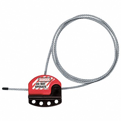 MASTER LOCK S806CBL15 Adjustablee Cble Lckout 15 ft L 4 Lcks Max