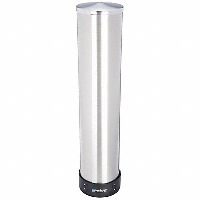 GRAINGER C3500PGR Cup Dispenser 25 in H Silver