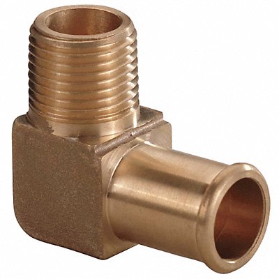 SPEEDAIRE 6AFK1 Beaded Fitting Brass 1/2 NPTx5/8 Barb