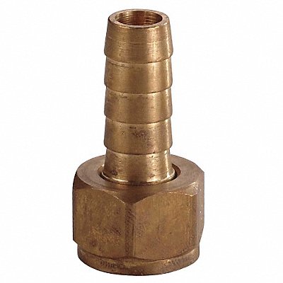 GRAINGER 6AFT0 Barbed Hose Fitting Hose ID 3/8 NPSM