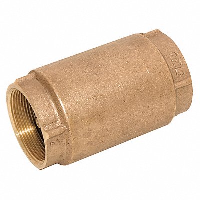 GRAINGER 6AJY2 Spring Check Valve 2.75 in Overall L