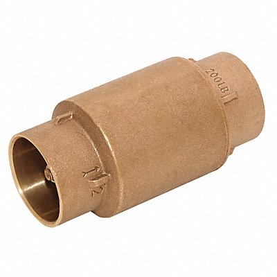 GRAINGER 6AJY9 Spring Check Valve 4.0938 in Overall L