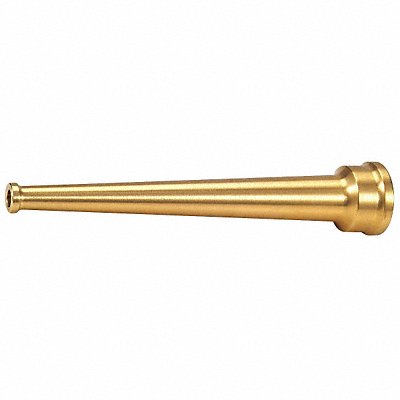 GRAINGER 6AKC4 Fire Hose Nozzle Constant On Brass