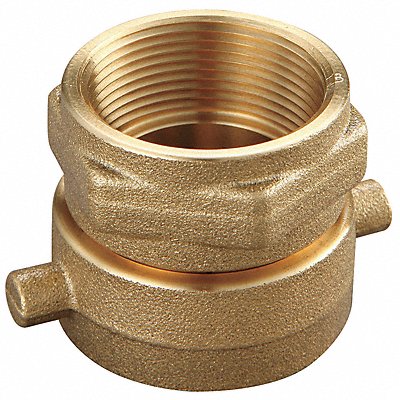 GRAINGER 6AKD5 Fire Hose Adaptor Straight NPTxNST