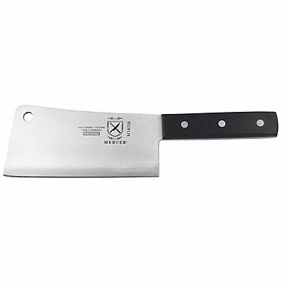 MERCER CUTLERY M14706 Cleaver 6 in Blade Black Handle