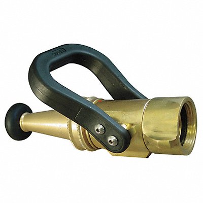 MOON AMERICAN 5261522 Fire Hose Nozzle Ball Shutoff Brass