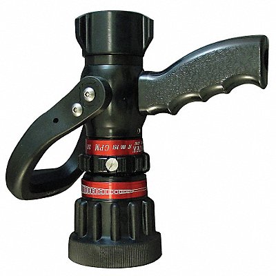 MOON AMERICAN 512P10214 Fire Hose Nozzle Ball Shutoff Aluminum
