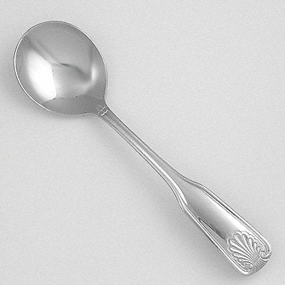 WALCO WL2812 Bouillon Spoon 6 3/16 in L Silver PK24