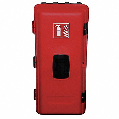 JONESCO JEBE06 Fire Ext Cabinet Black Red Polyethylene