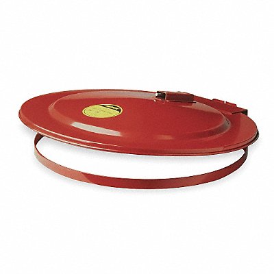 GRAINGER 26750 Drum Cover Red Steel 55 gal