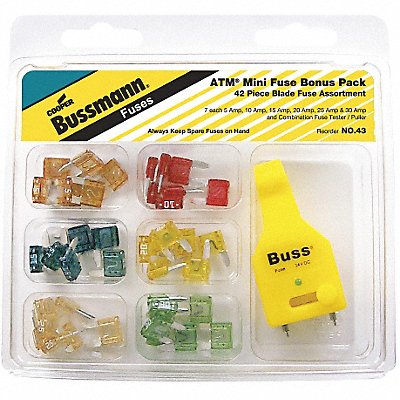 BUSSMANN NO43 Automotive Blade Fuse Kit 42 ATM Series