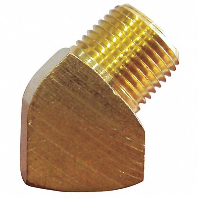 GRAINGER 6AYR9 45 Street Elbow Brass 1/4 in 10 PK