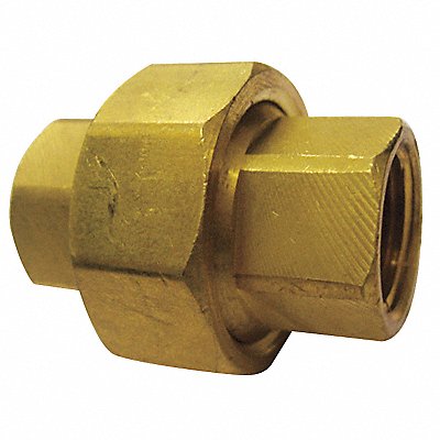 GRAINGER 6AYY3 Union Brass 1/4 in Pipe Size FNPT
