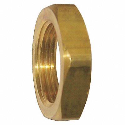 GRAINGER 6AZC6 Locknut Brass 1/4 in Pipe Size FNPT