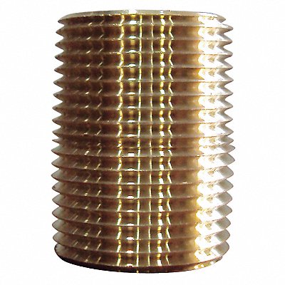 GRAINGER 6AZD5 Nipple Brass 1/8 In PK10