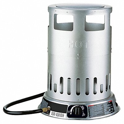 DAYTON 6BY73 Convection Portable Gas Floor Heater LP 2000sqft
