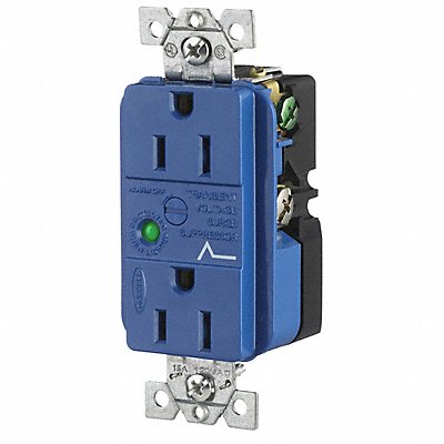 HUBBELL HBL5260SA Receptacle Blue 15 A 2P3W Side 1PK
