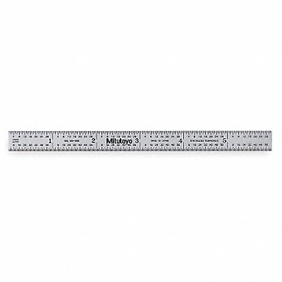 MITUTOYO 182205 Steel Rule Flexible 6In 32/64ths/0.5/1mm