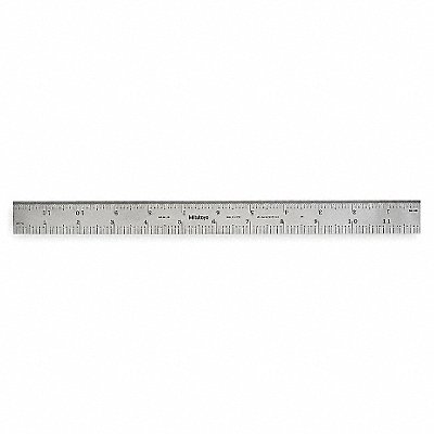 MITUTOYO 182123 Steel Rule Rigid 12 In 32/64/10/100ths
