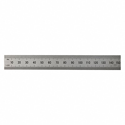 MITUTOYO 182105 Steel Rule Rigid 6In 32/64ths/0.5/1mm