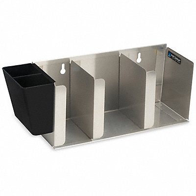 GRAINGER L1014 Lid Organiser 6 1/2in H Silver