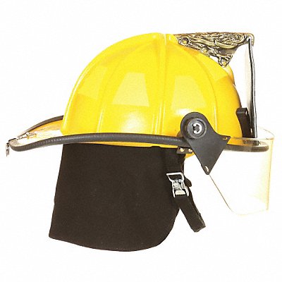 FIRE-DEX 1910H252 Fire Helmet Yellow Traditional