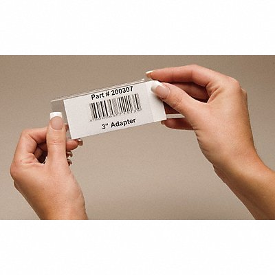 TRI-DEX TR0813 Label Holder Clear Smooth Slide-In PK25