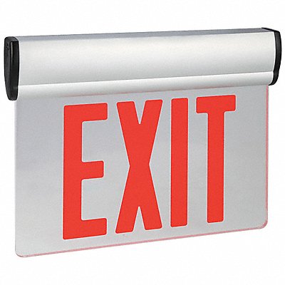 LUMAPRO 6CGL3 Exit Sign Alum Grey 12in 0.4W