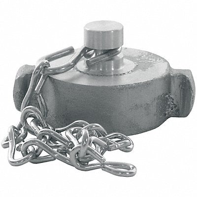 DIXON VALVE  COUPLING RFC250 Hydrant Cap Brass RockerLug w/Chain NPSH
