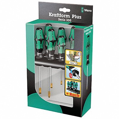 WERA 5105650001 Screwdriver Set Slotted/Phillips 6 pcs.