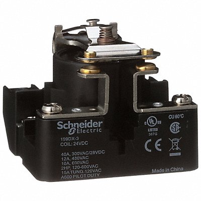 SCHNEIDER 199DX3 H8146 Open Power Relay 24V DC SPST-NO 4Pins