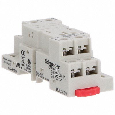 SCHNEIDER 70782D81A Relay Socket Square 8 Pins 16 A
