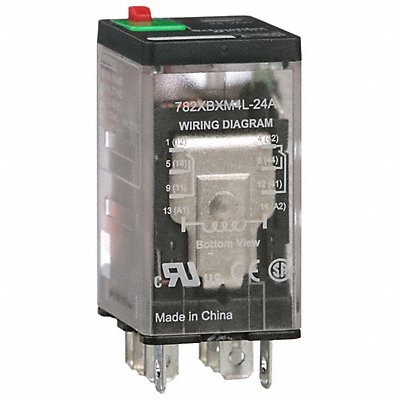 SCHNEIDER 782XBXM4L24A H8013 General Purpose Relay 24VAC DPDT 8Pins