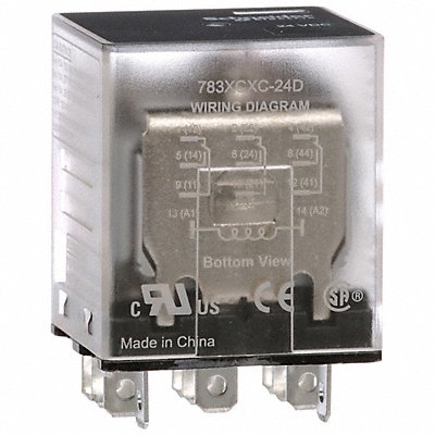 SCHNEIDER 783XCXC24D H8029 General Purpose Relay 24VDC 3PDT 11Pins