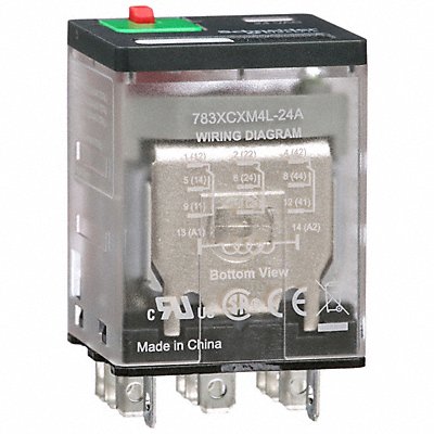SCHNEIDER 783XCXM4L24A H8027 General Purpose Relay 24VAC 3PDT 11Pins