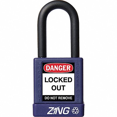 ZING 7040 D8958 Lockout Padlock KD Purple 1-3/4 H