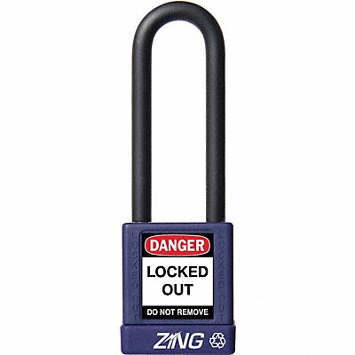 ZING 7056 D8959 Lockout Padlock KD Purple 1-3/4 H