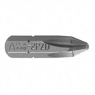 APEX 4402PZDX Insert Bit SAE 1/4 Hex #2 1 S2 Steel
