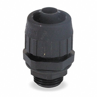 HUBBELL WIRING DEVICE-KELLEMS P038NBKA Conduit Fitting Nylon Trade Size 3/8in