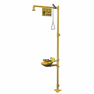 BRADLEY S19314FW Drench Shower With Face Wash Yellow