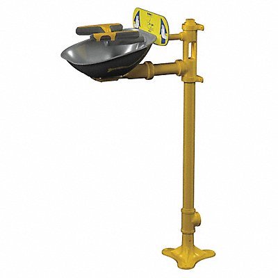 BRADLEY S19214Y Eye/Face Wash Station Ped Steel 15-1/2 W